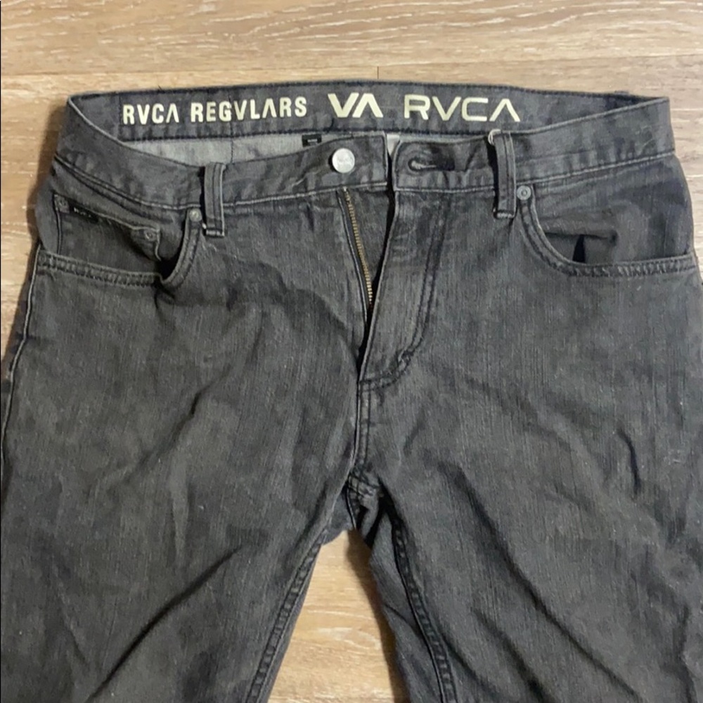 RVCA Jeans Black Slim Fit 32x32 supreme excellent